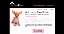 Desktop Screenshot of paws4peace.com
